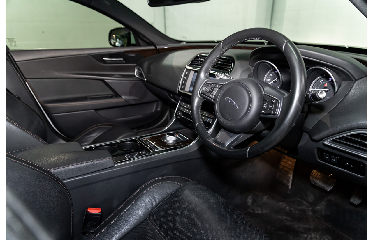 8/2015 Jaguar XE 20d R-Sport 4d Sedan Glacier White Metallic Turbo Diesel 2.0L