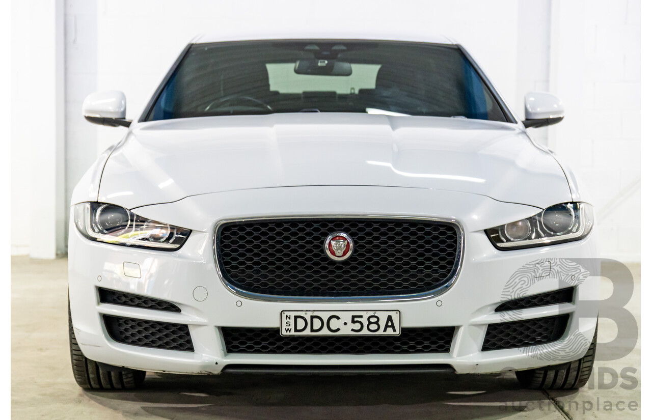 8/2015 Jaguar XE 20d R-Sport 4d Sedan Glacier White Metallic Turbo Diesel 2.0L