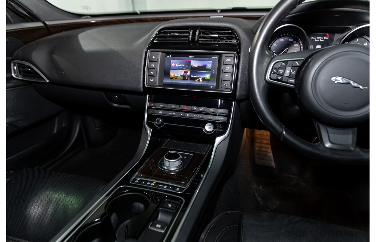 8/2015 Jaguar XE 20d R-Sport 4d Sedan Glacier White Metallic Turbo Diesel 2.0L