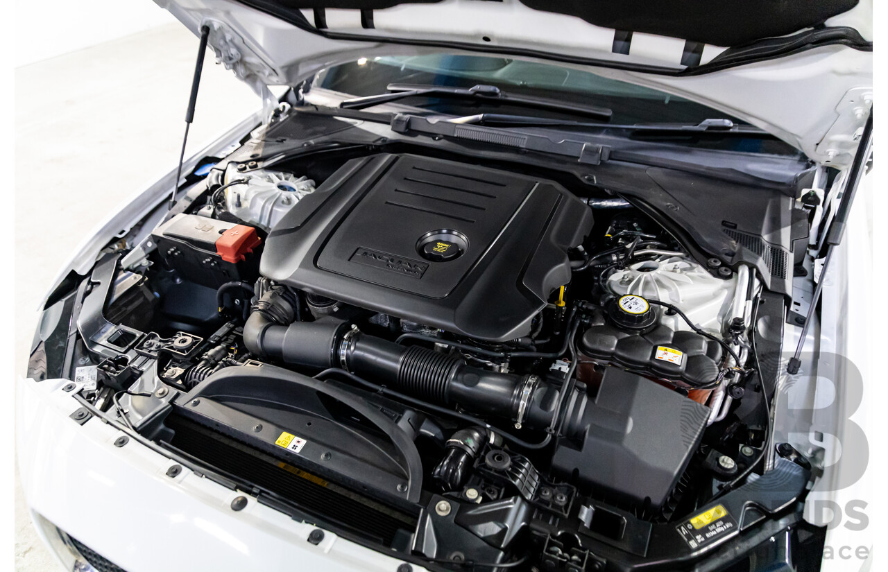 8/2015 Jaguar XE 20d R-Sport 4d Sedan Glacier White Metallic Turbo Diesel 2.0L