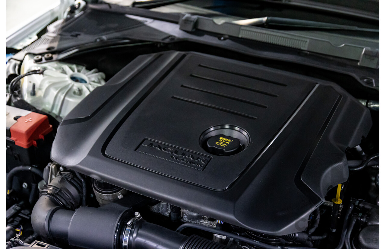 8/2015 Jaguar XE 20d R-Sport 4d Sedan Glacier White Metallic Turbo Diesel 2.0L