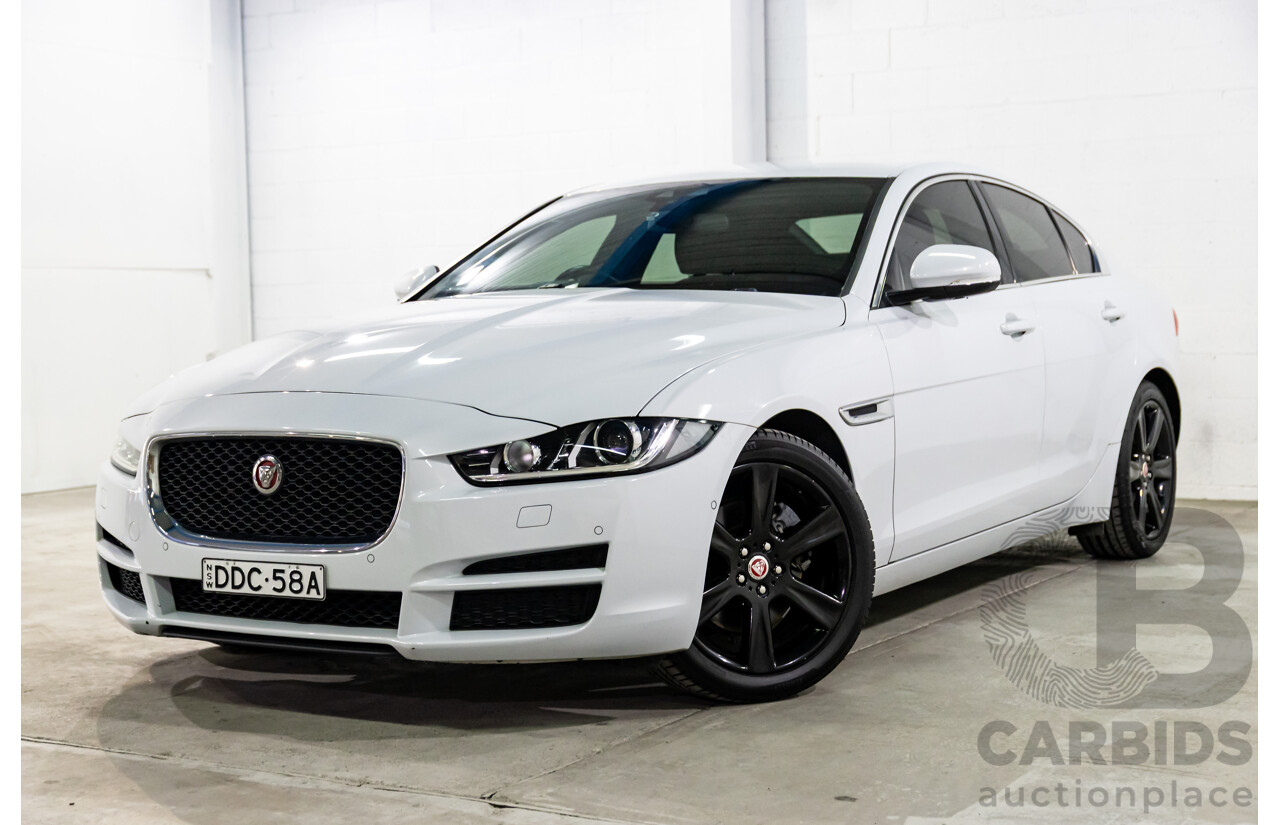 8/2015 Jaguar XE 20d R-Sport 4d Sedan Glacier White Metallic Turbo Diesel 2.0L