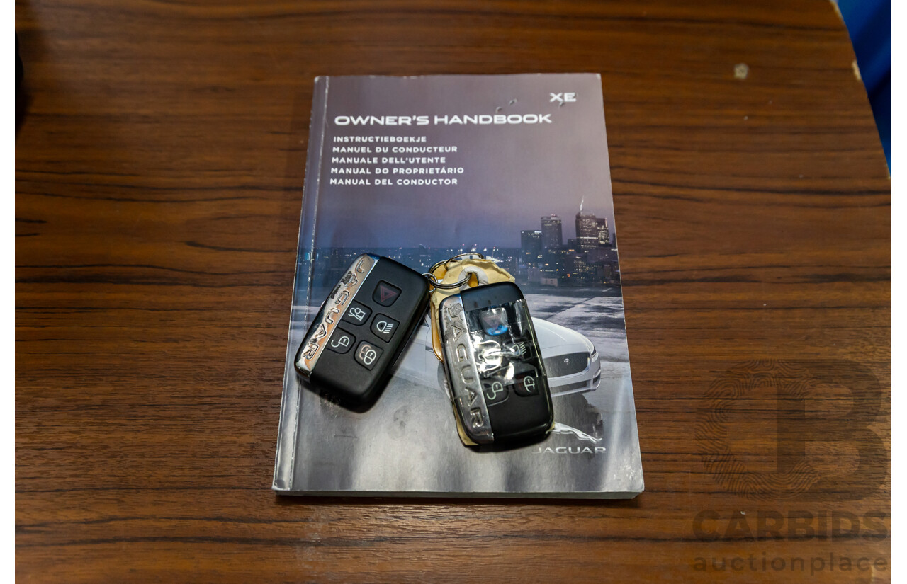 8/2015 Jaguar XE 20d R-Sport 4d Sedan Glacier White Metallic Turbo Diesel 2.0L