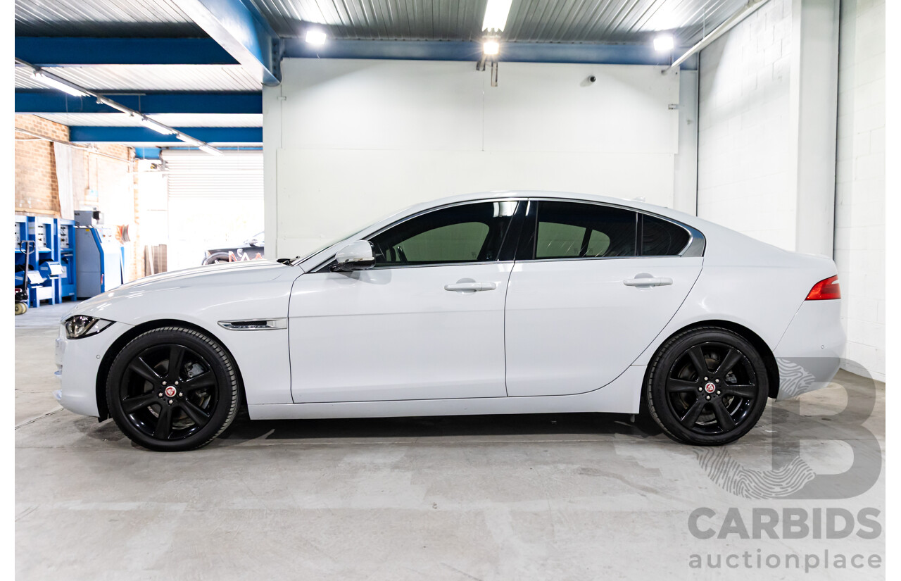 8/2015 Jaguar XE 20d R-Sport 4d Sedan Glacier White Metallic Turbo Diesel 2.0L