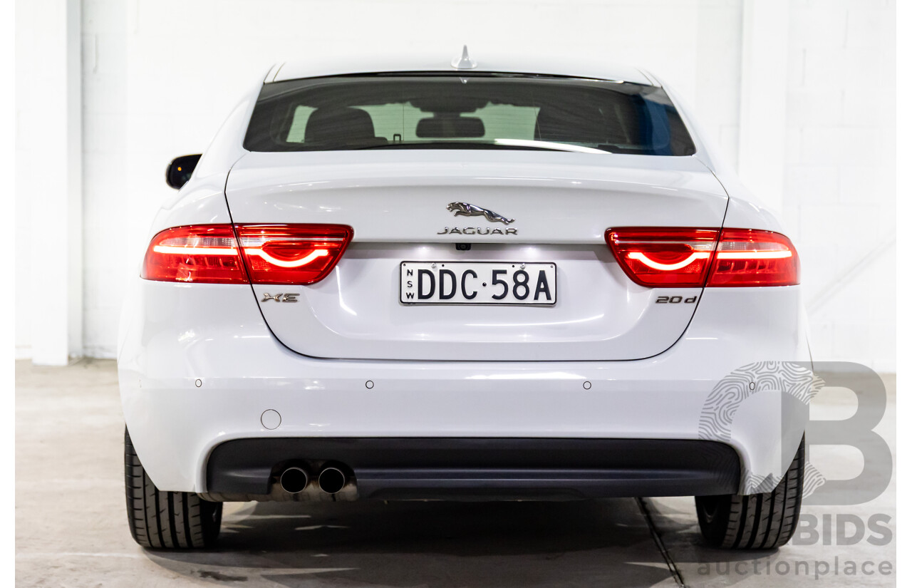 8/2015 Jaguar XE 20d R-Sport 4d Sedan Glacier White Metallic Turbo Diesel 2.0L