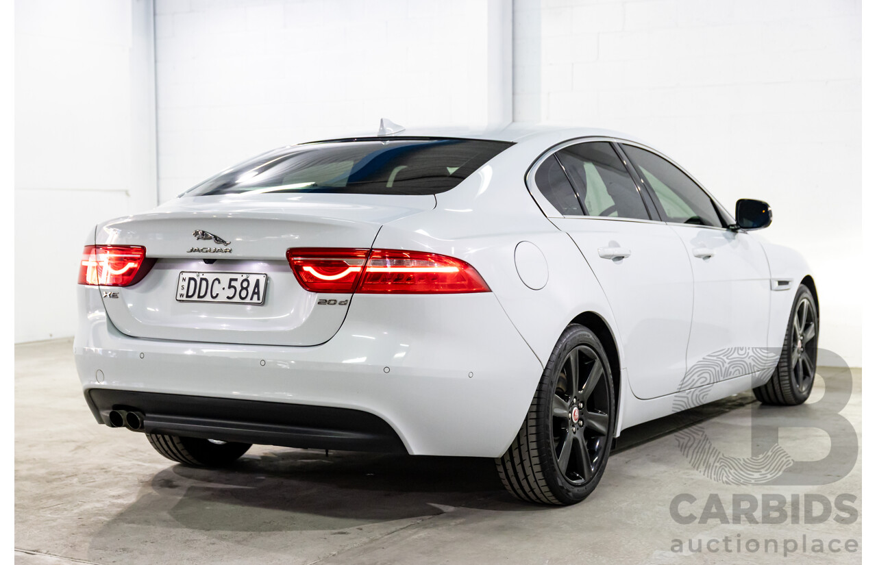 8/2015 Jaguar XE 20d R-Sport 4d Sedan Glacier White Metallic Turbo Diesel 2.0L