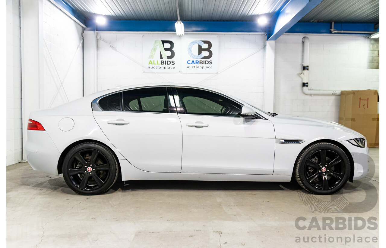 8/2015 Jaguar XE 20d R-Sport 4d Sedan Glacier White Metallic Turbo Diesel 2.0L