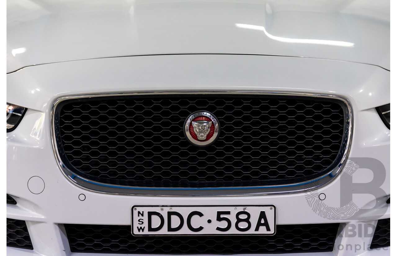 8/2015 Jaguar XE 20d R-Sport 4d Sedan Glacier White Metallic Turbo Diesel 2.0L