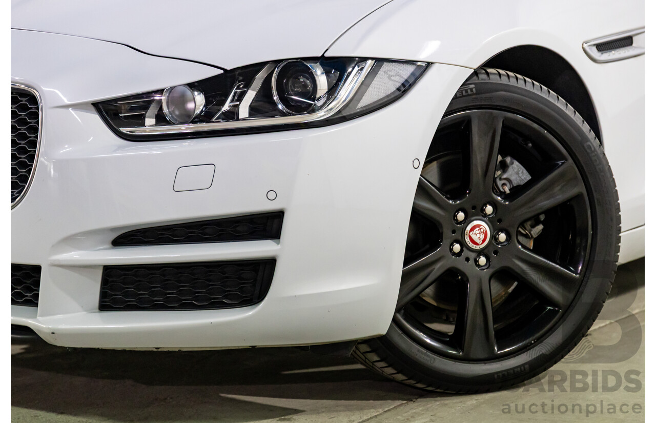 8/2015 Jaguar XE 20d R-Sport 4d Sedan Glacier White Metallic Turbo Diesel 2.0L