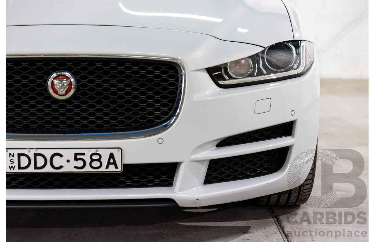8/2015 Jaguar XE 20d R-Sport 4d Sedan Glacier White Metallic Turbo Diesel 2.0L