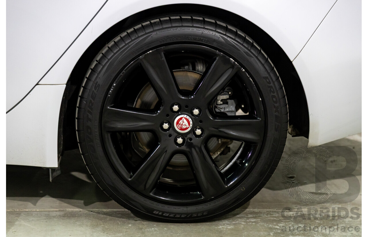 8/2015 Jaguar XE 20d R-Sport 4d Sedan Glacier White Metallic Turbo Diesel 2.0L