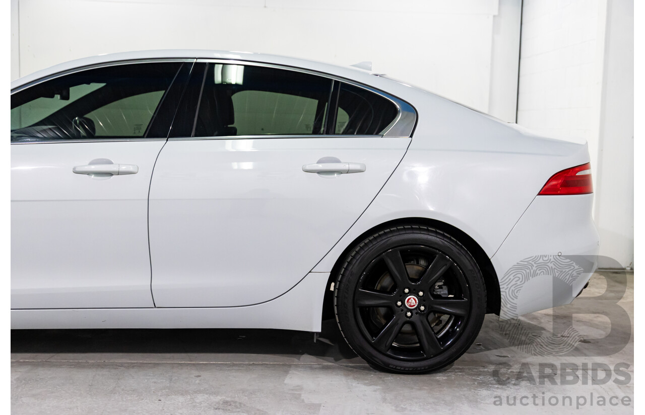 8/2015 Jaguar XE 20d R-Sport 4d Sedan Glacier White Metallic Turbo Diesel 2.0L