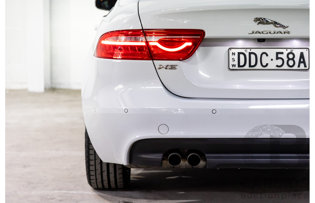8/2015 Jaguar XE 20d R-Sport 4d Sedan Glacier White Metallic Turbo Diesel 2.0L