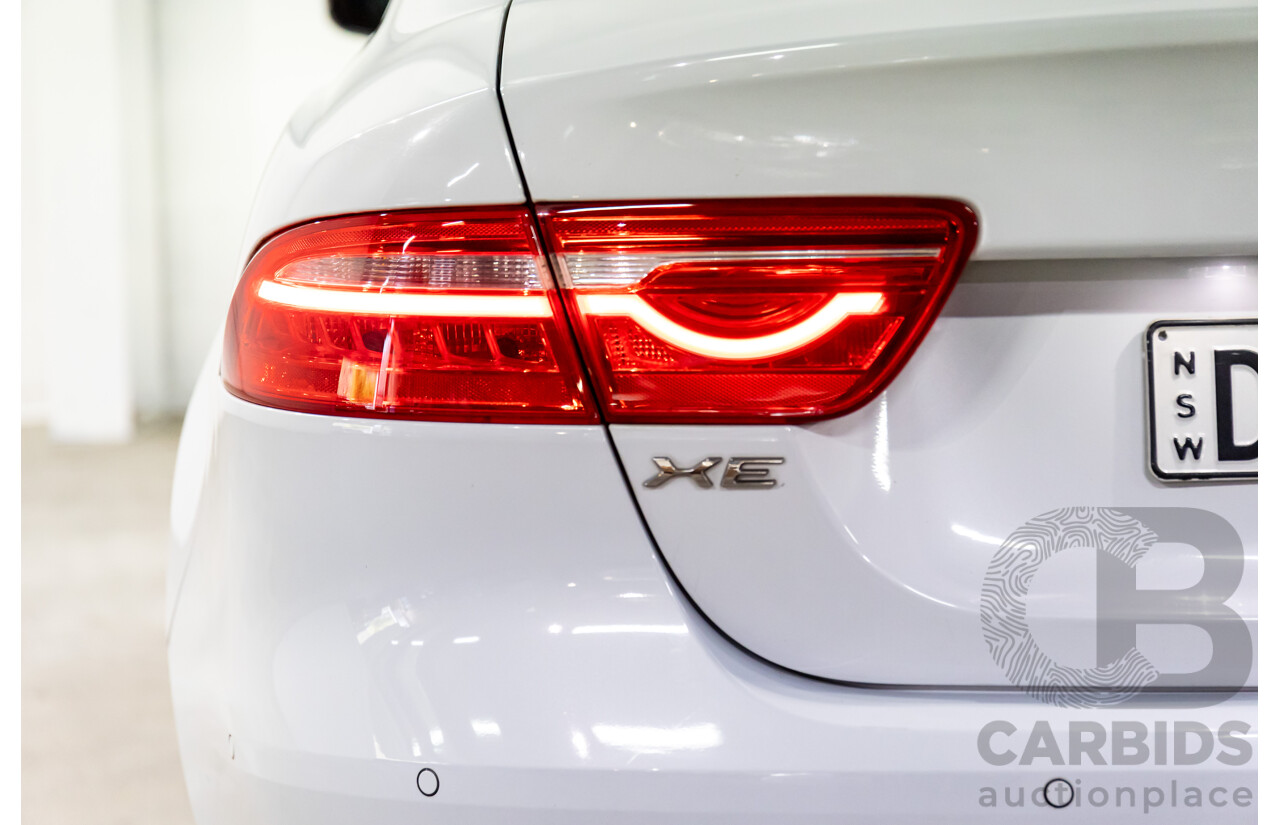 8/2015 Jaguar XE 20d R-Sport 4d Sedan Glacier White Metallic Turbo Diesel 2.0L