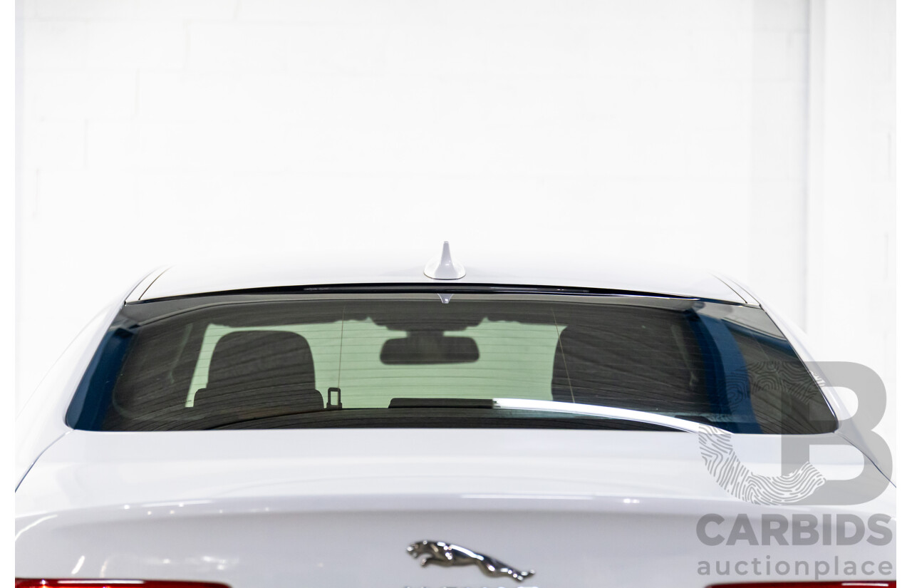 8/2015 Jaguar XE 20d R-Sport 4d Sedan Glacier White Metallic Turbo Diesel 2.0L