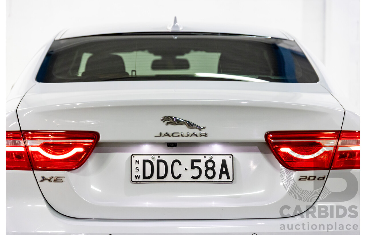8/2015 Jaguar XE 20d R-Sport 4d Sedan Glacier White Metallic Turbo Diesel 2.0L