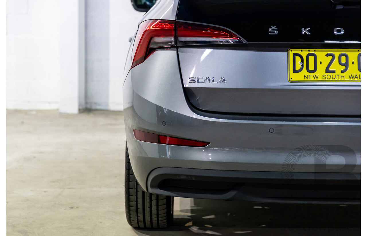 12/2023 Skoda Scala Ambition 85TSI (FWD) NW MY23.5 Update 5d Hatchback Graphite Grey Metallic Turbo 1.0L