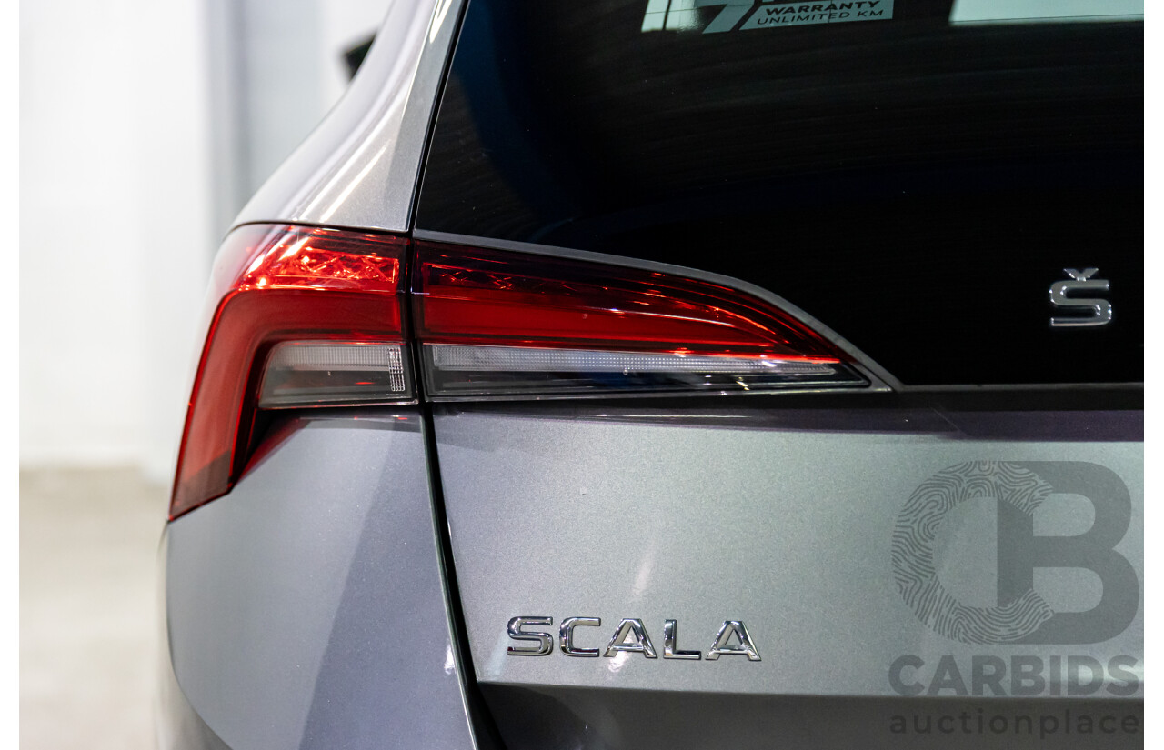 12/2023 Skoda Scala Ambition 85TSI (FWD) NW MY23.5 Update 5d Hatchback Graphite Grey Metallic Turbo 1.0L