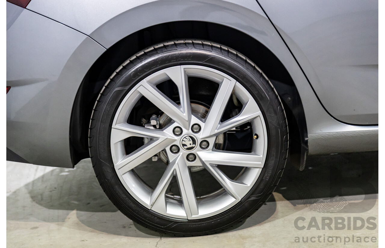 12/2023 Skoda Scala Ambition 85TSI (FWD) NW MY23.5 Update 5d Hatchback Graphite Grey Metallic Turbo 1.0L