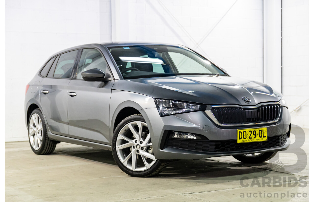 12/2023 Skoda Scala Ambition 85TSI (FWD) NW MY23.5 Update 5d Hatchback Graphite Grey Metallic Turbo 1.0L