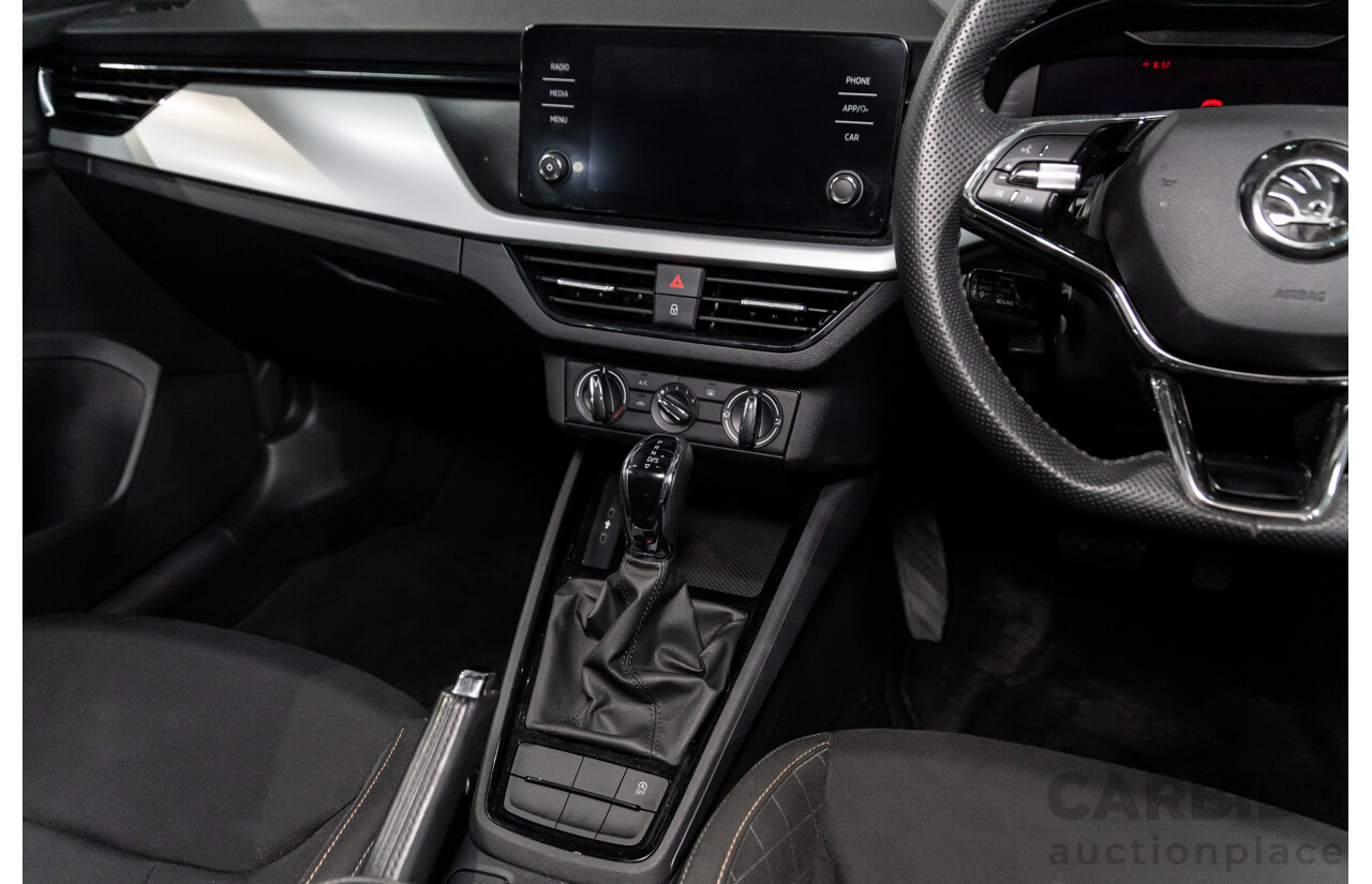 12/2023 Skoda Scala Ambition 85TSI (FWD) NW MY23.5 Update 5d Hatchback Graphite Grey Metallic Turbo 1.0L