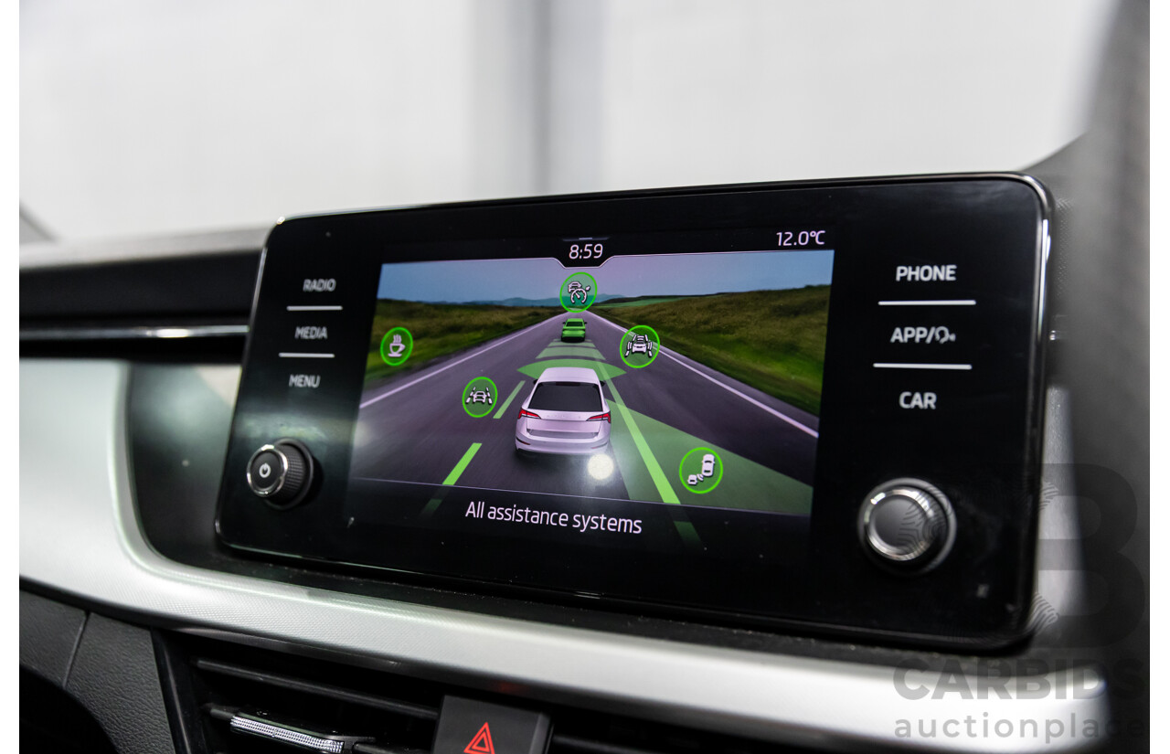 12/2023 Skoda Scala Ambition 85TSI (FWD) NW MY23.5 Update 5d Hatchback Graphite Grey Metallic Turbo 1.0L