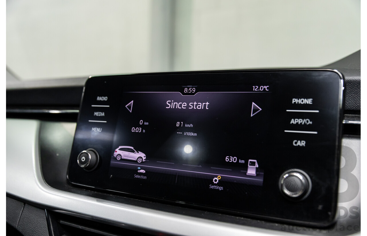12/2023 Skoda Scala Ambition 85TSI (FWD) NW MY23.5 Update 5d Hatchback Graphite Grey Metallic Turbo 1.0L