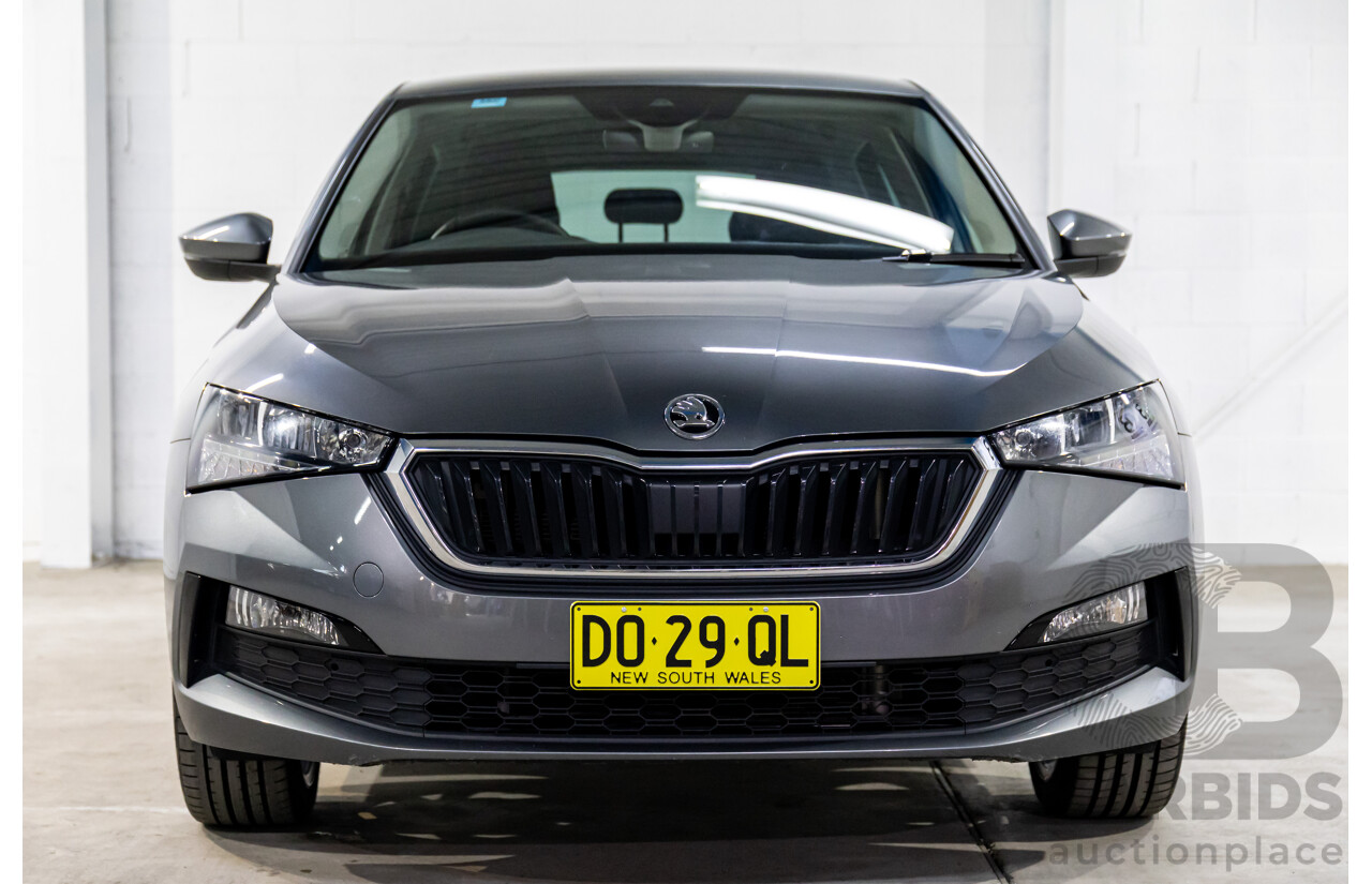 12/2023 Skoda Scala Ambition 85TSI (FWD) NW MY23.5 Update 5d Hatchback Graphite Grey Metallic Turbo 1.0L