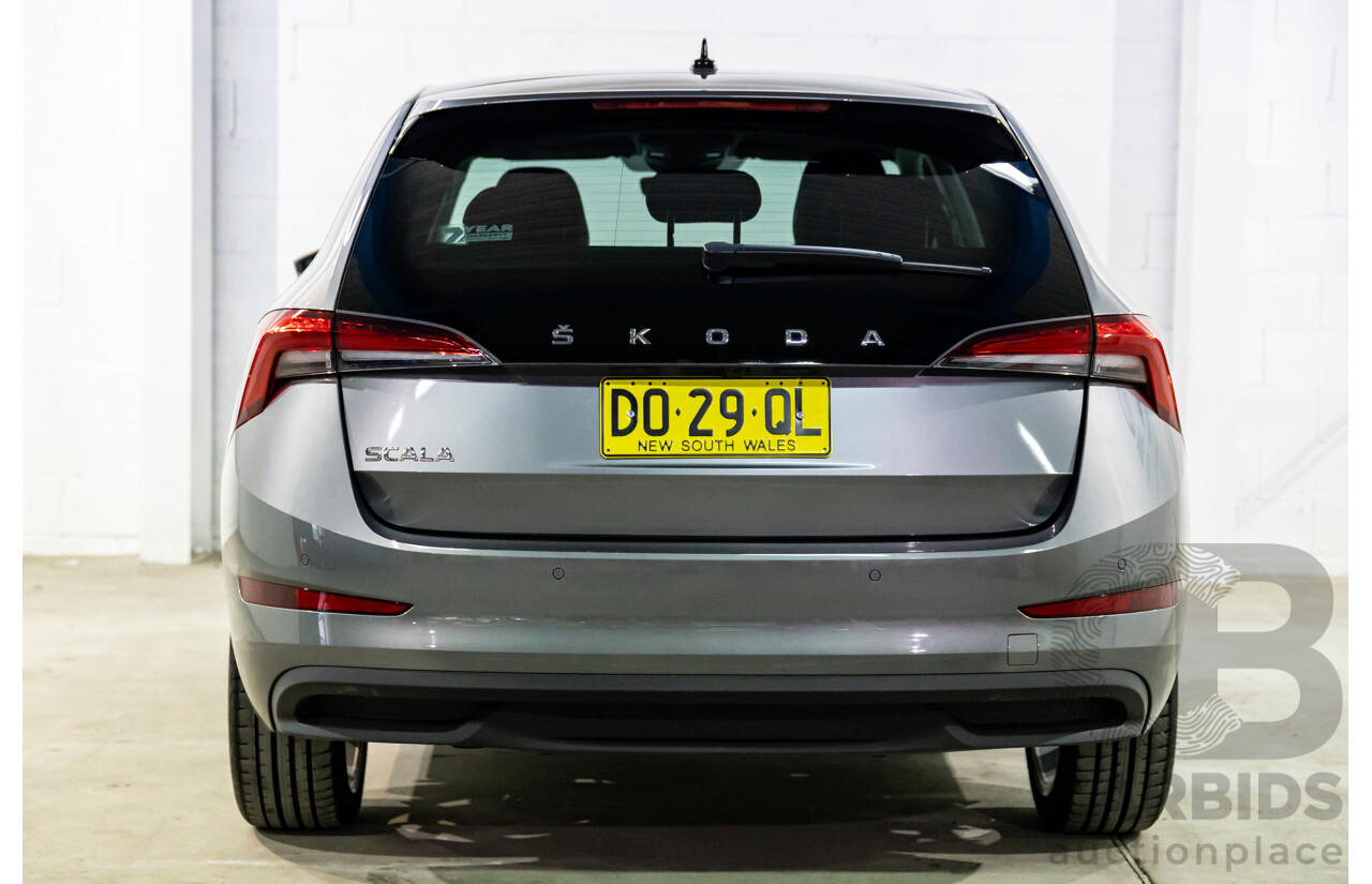 12/2023 Skoda Scala Ambition 85TSI (FWD) NW MY23.5 Update 5d Hatchback Graphite Grey Metallic Turbo 1.0L