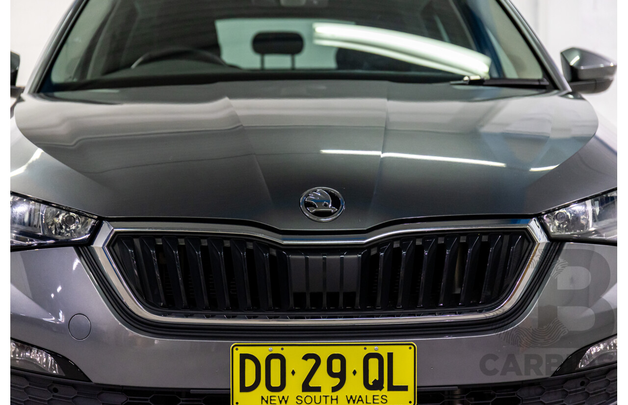 12/2023 Skoda Scala Ambition 85TSI (FWD) NW MY23.5 Update 5d Hatchback Graphite Grey Metallic Turbo 1.0L