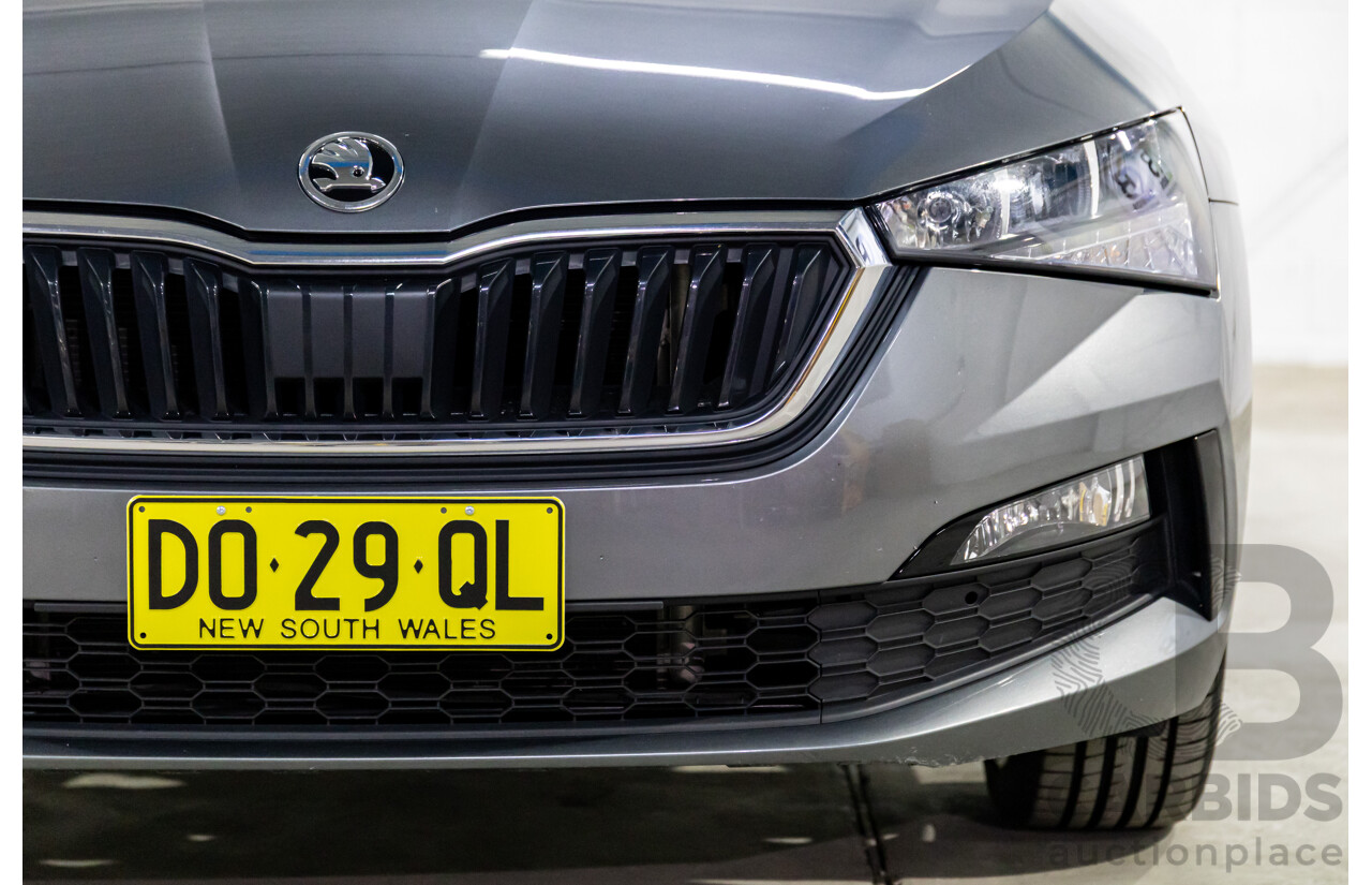 12/2023 Skoda Scala Ambition 85TSI (FWD) NW MY23.5 Update 5d Hatchback Graphite Grey Metallic Turbo 1.0L