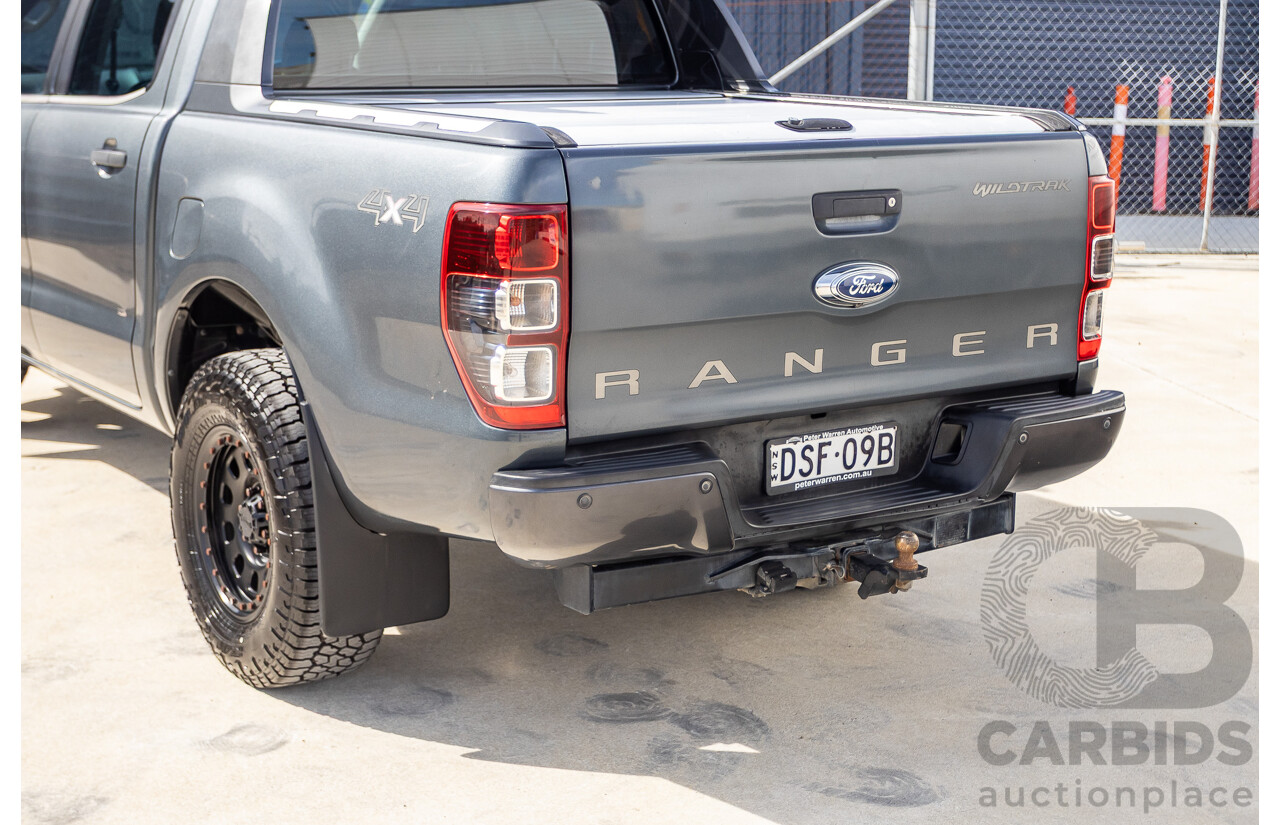 12/2014 Ford Ranger Wildtrak 3.2 (4x4) PX Crew Cab Utility Metropolitan Grey Turbo Diesel 3.2L