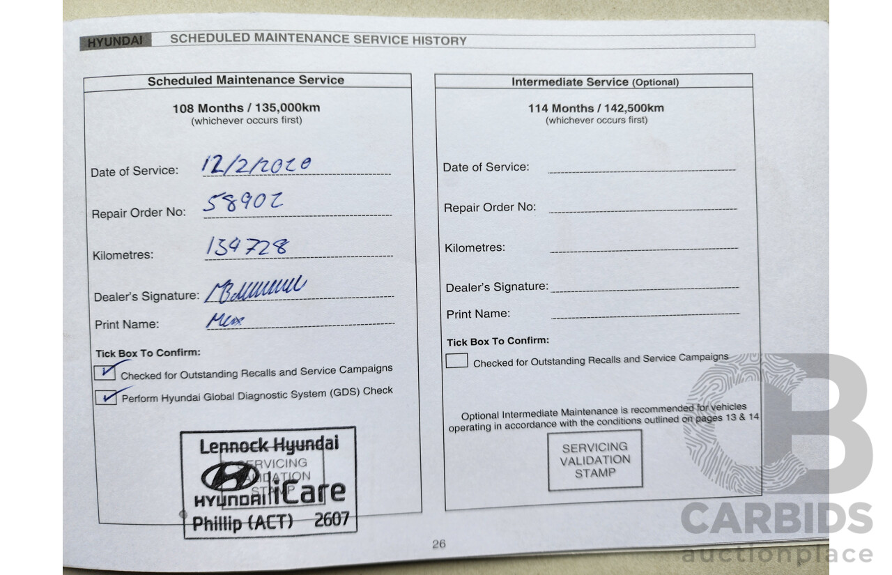 8/2014 Hyundai Santa Fe Elite CRDi (4x4) DM MY15 4d Wagon Red 2.2L