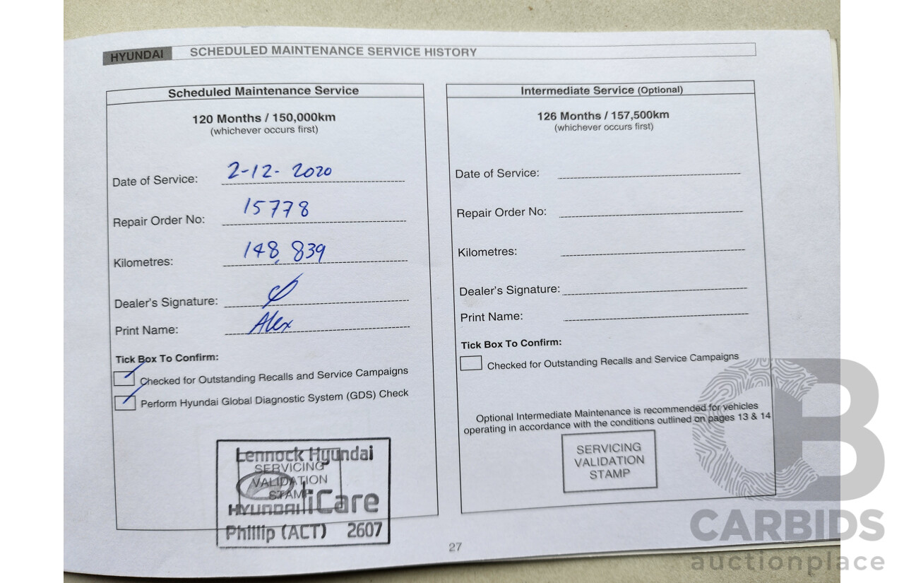 8/2014 Hyundai Santa Fe Elite CRDi (4x4) DM MY15 4d Wagon Red 2.2L