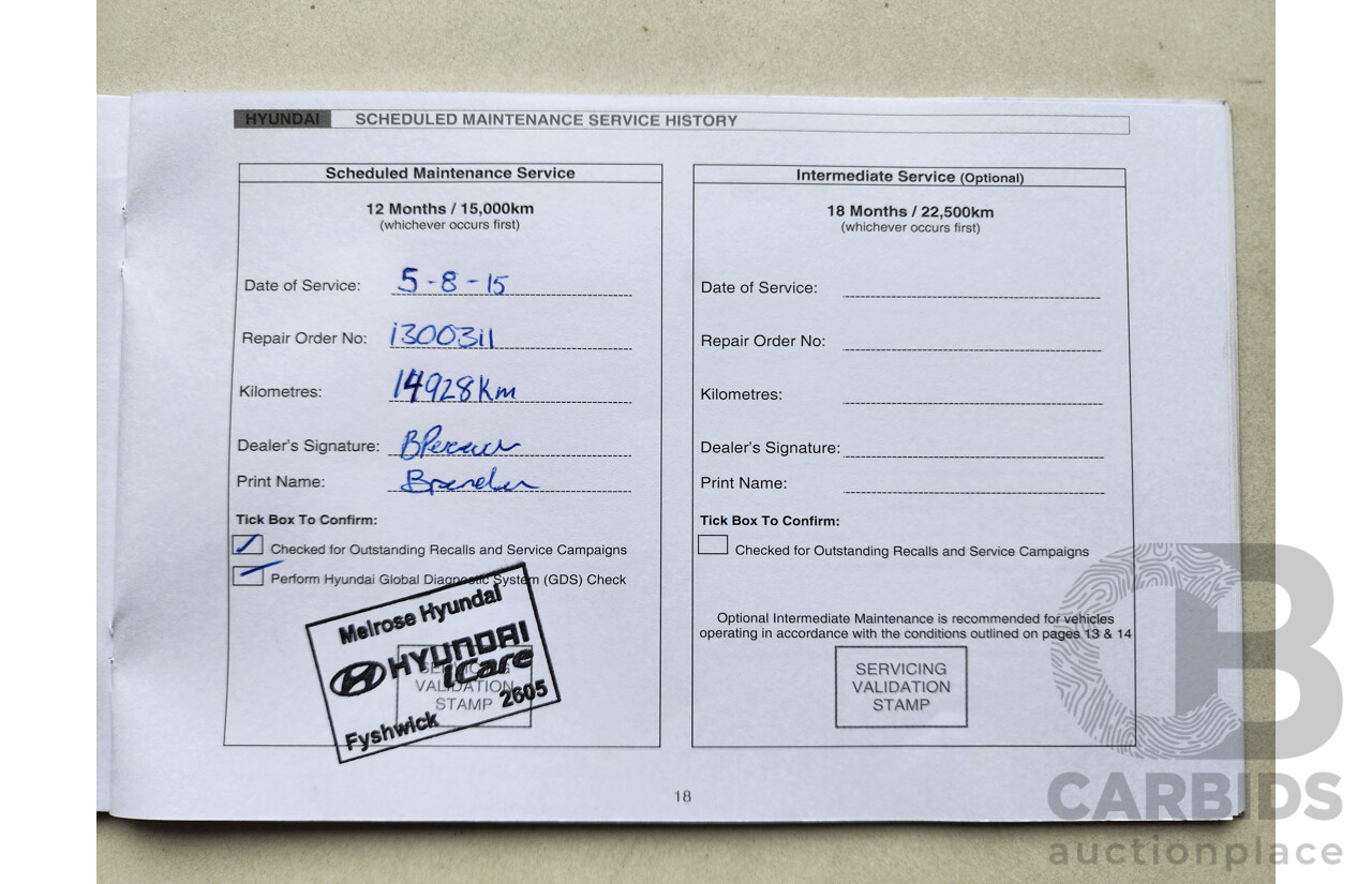 8/2014 Hyundai Santa Fe Elite CRDi (4x4) DM MY15 4d Wagon Red 2.2L