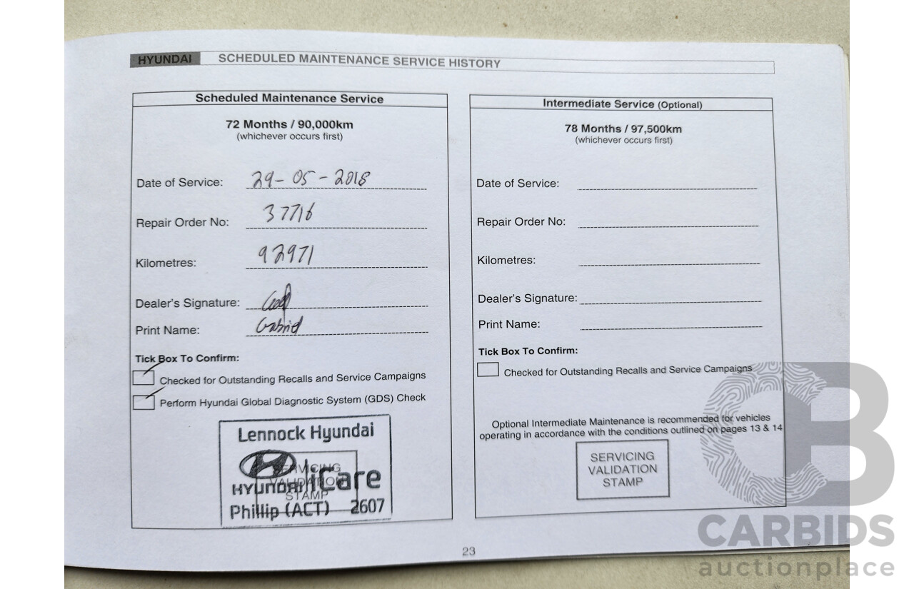 8/2014 Hyundai Santa Fe Elite CRDi (4x4) DM MY15 4d Wagon Red 2.2L