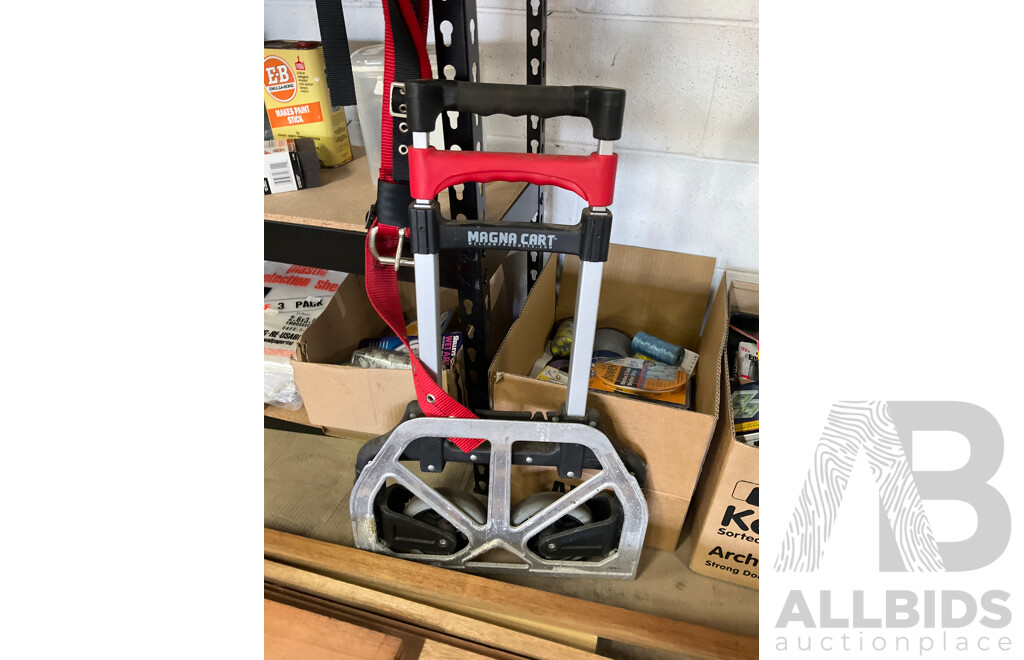 Assorted Garage Shelving and Contents