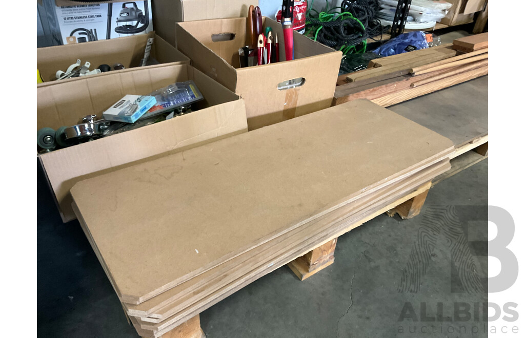 Assorted Garage Shelving and Contents