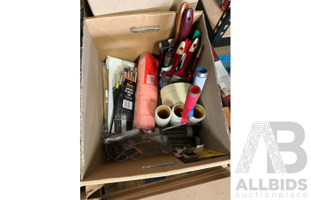 Assorted Garage Shelving and Contents