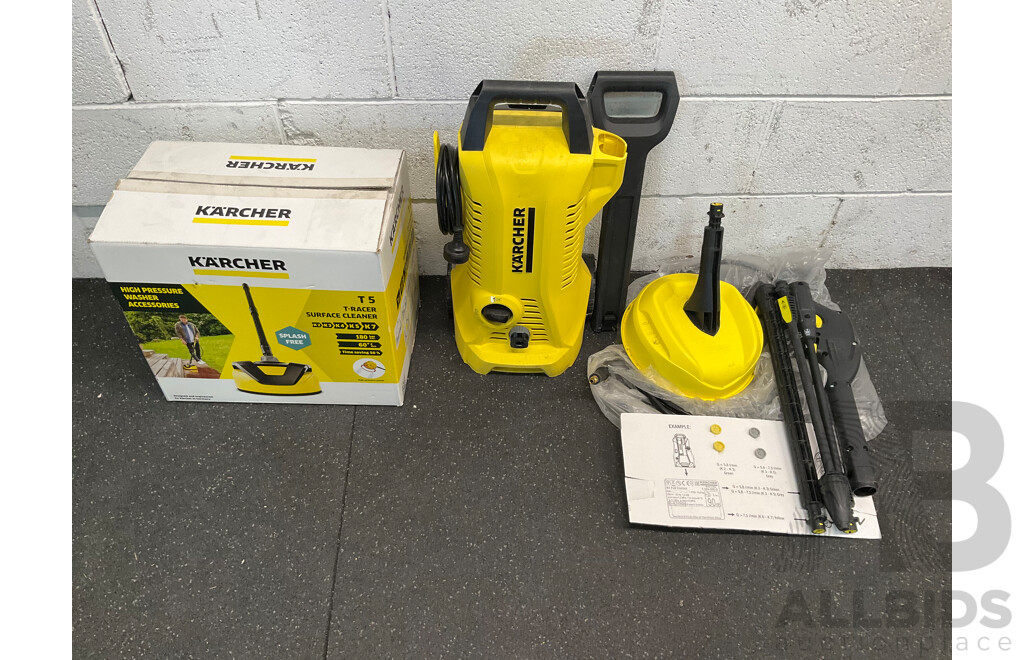 KARCHER High Pressure Washer and Surface Cleaner Attachment