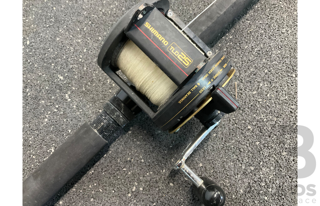 SHIMANO AQUA TIP Fishing Rod with SHIMANO TLD25 Reel