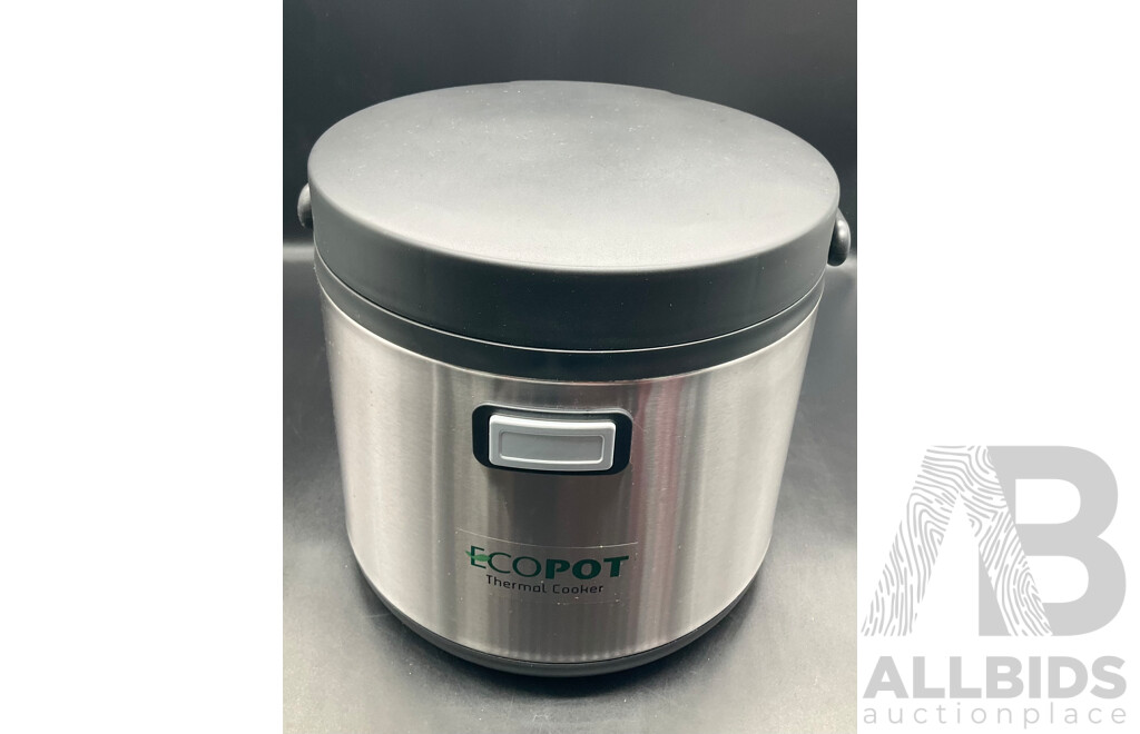 EcoPOT Space Saver Thermal Cooker - Energy Saving Slow Cooker, Insulated Food Warmer