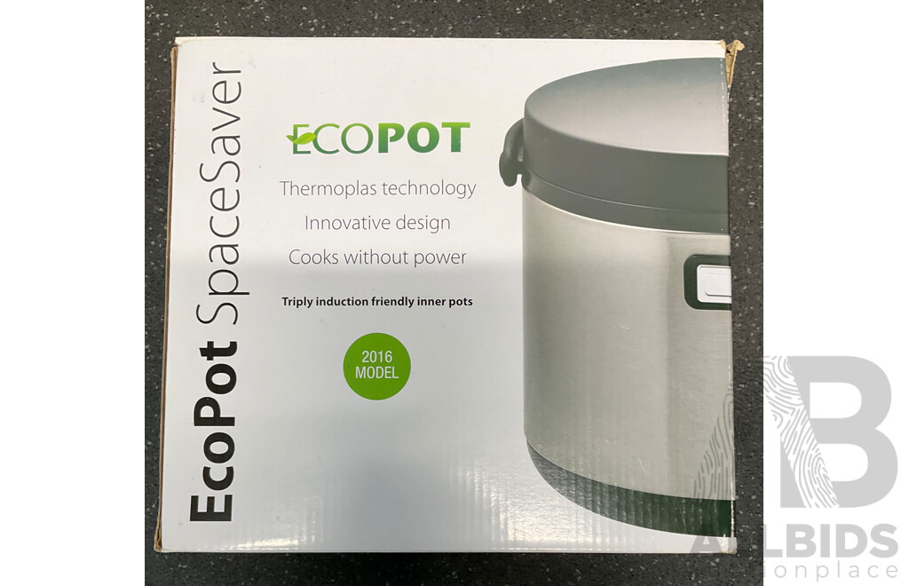 EcoPOT Space Saver Thermal Cooker - Energy Saving Slow Cooker, Insulated Food Warmer