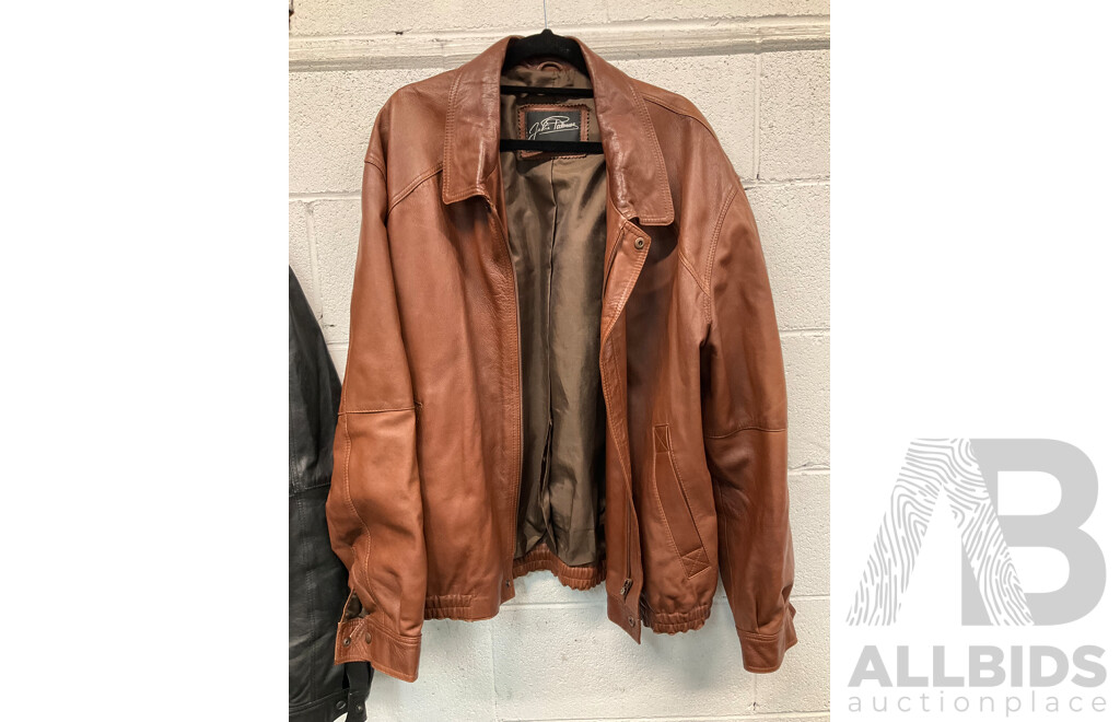 Vintage Australian Leather Bomber Jackets - Lot of 3