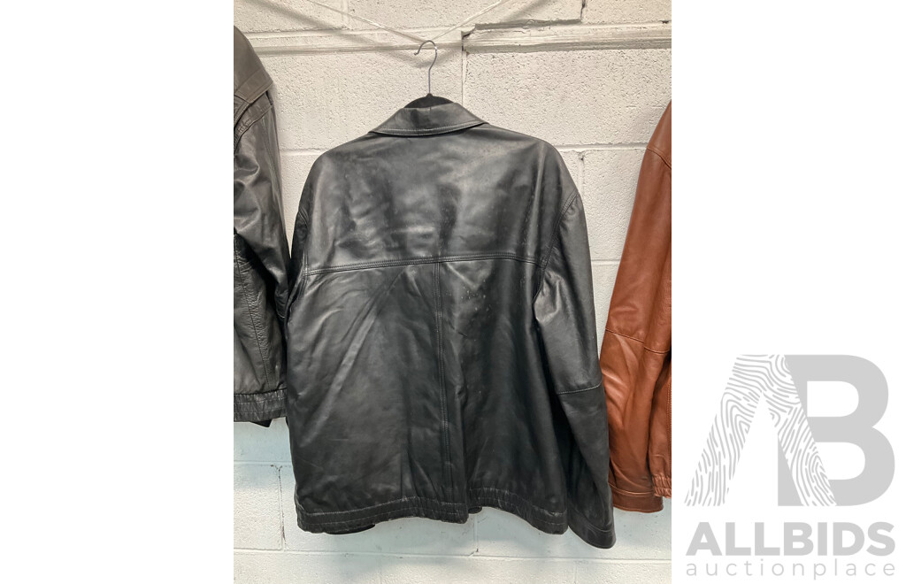 Vintage Australian Leather Bomber Jackets - Lot of 3