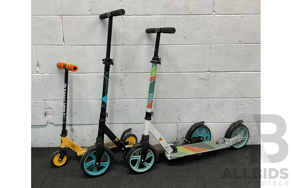 Kids Scooters - Lot of 3