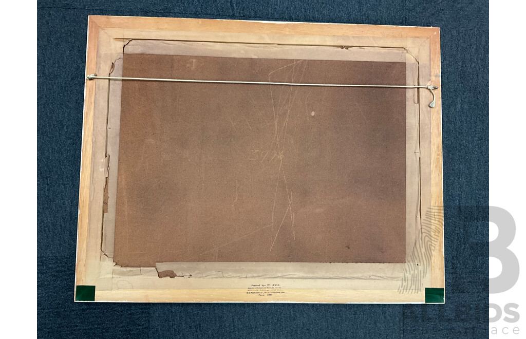 Artist Unknown - Schelkwyk,  ''Victoria 1963'' - Oil on Board 70x55 Cm (frame) & B.F. ''Mountains Scenery'' - Oil on Board 70x56 Cm (frame)