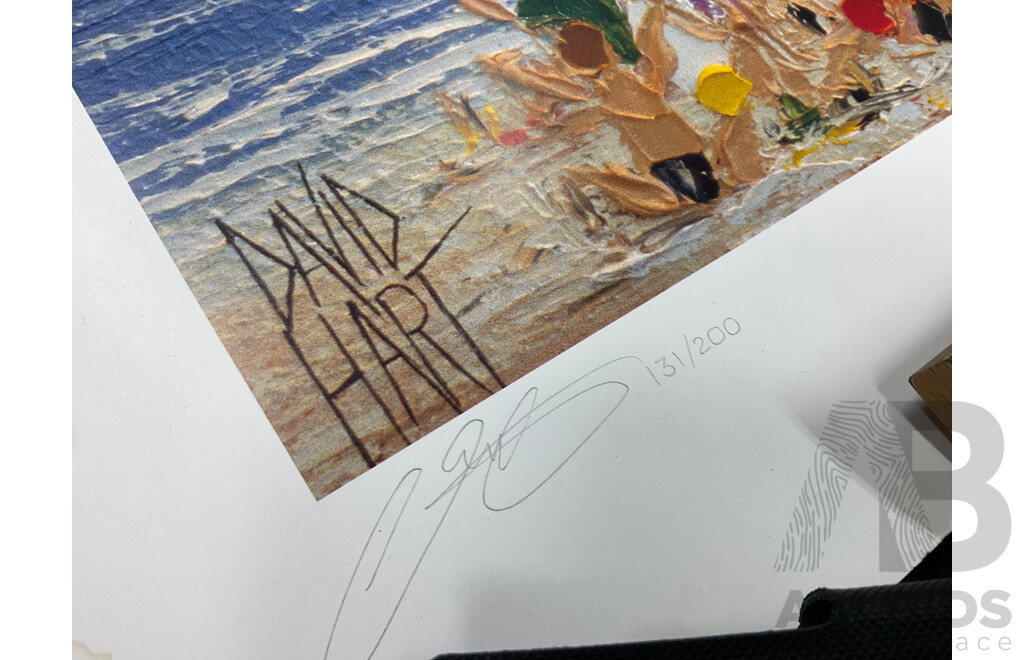 David Hart, ''Baptism at North 'Gong'' - Print 70x54 Cm, Valma McRobert ''Bavyley Point'' - Oil on Board 53x30 Cm (frame) and A.W.Singer ''Cook Highway'' - Oil on Board 47x24 Cm (frame)