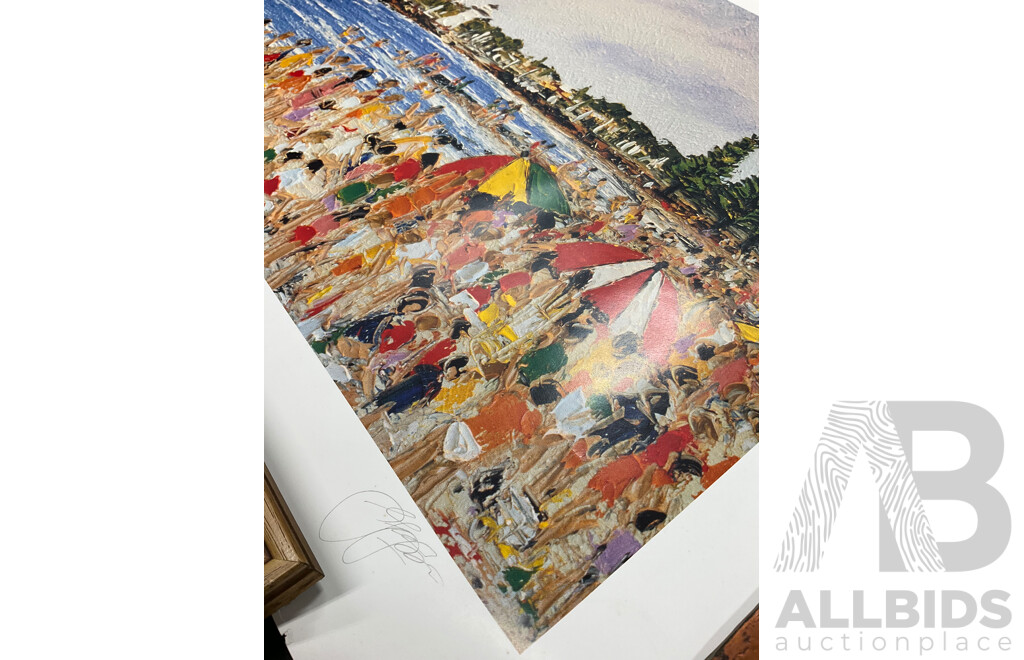 David Hart, ''Baptism at North 'Gong'' - Print 70x54 Cm, Valma McRobert ''Bavyley Point'' - Oil on Board 53x30 Cm (frame) and A.W.Singer ''Cook Highway'' - Oil on Board 47x24 Cm (frame)