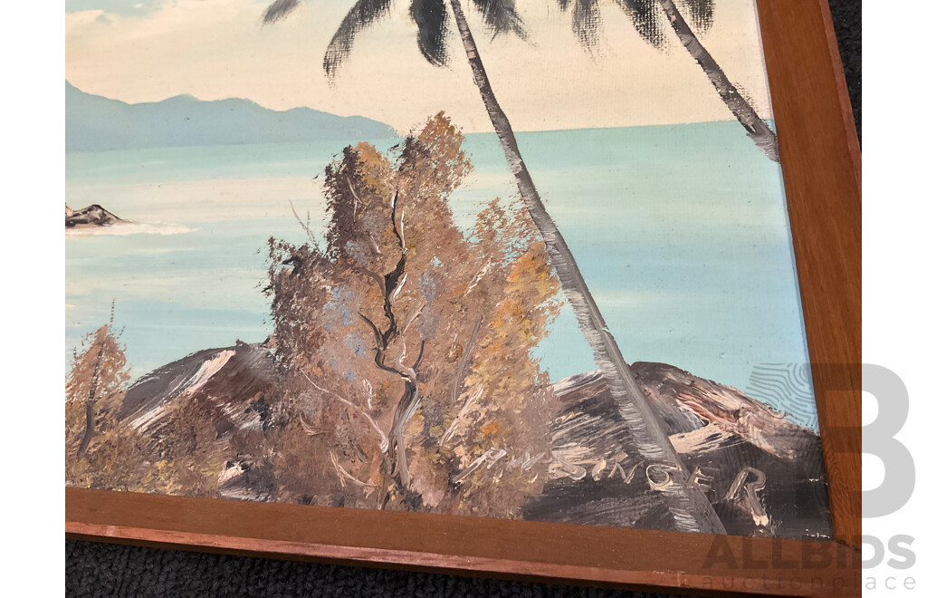 David Hart,  ''Baptism at North 'Gong'' - Print 70x54 Cm, Valma McRobert  ''Bavyley Point'' - Oil on Board 53x30 Cm (frame) and A.W.Singer ''Cook Highway'' - Oil on Board 47x24 Cm (frame)